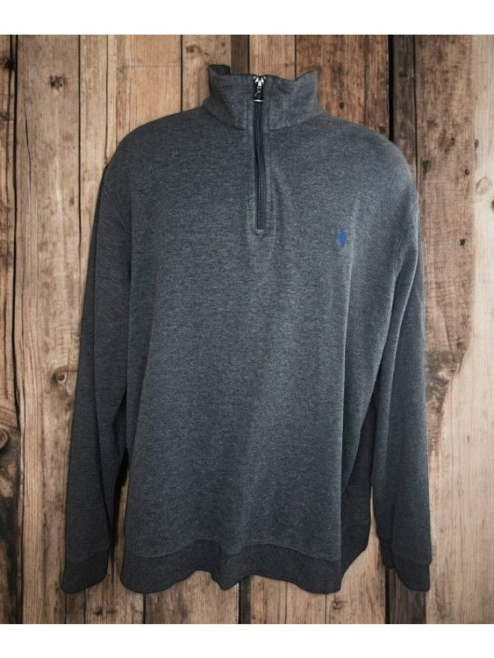Polo Ralph Lauren Gray 1/4 Zip Tech-Fleece Sweater Size XL
